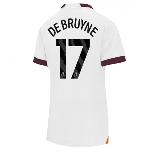 Fotbalové Dres Manchester City Kevin De Bruyne #17 Dámské Venkovní 2023-24 Krátký Rukáv